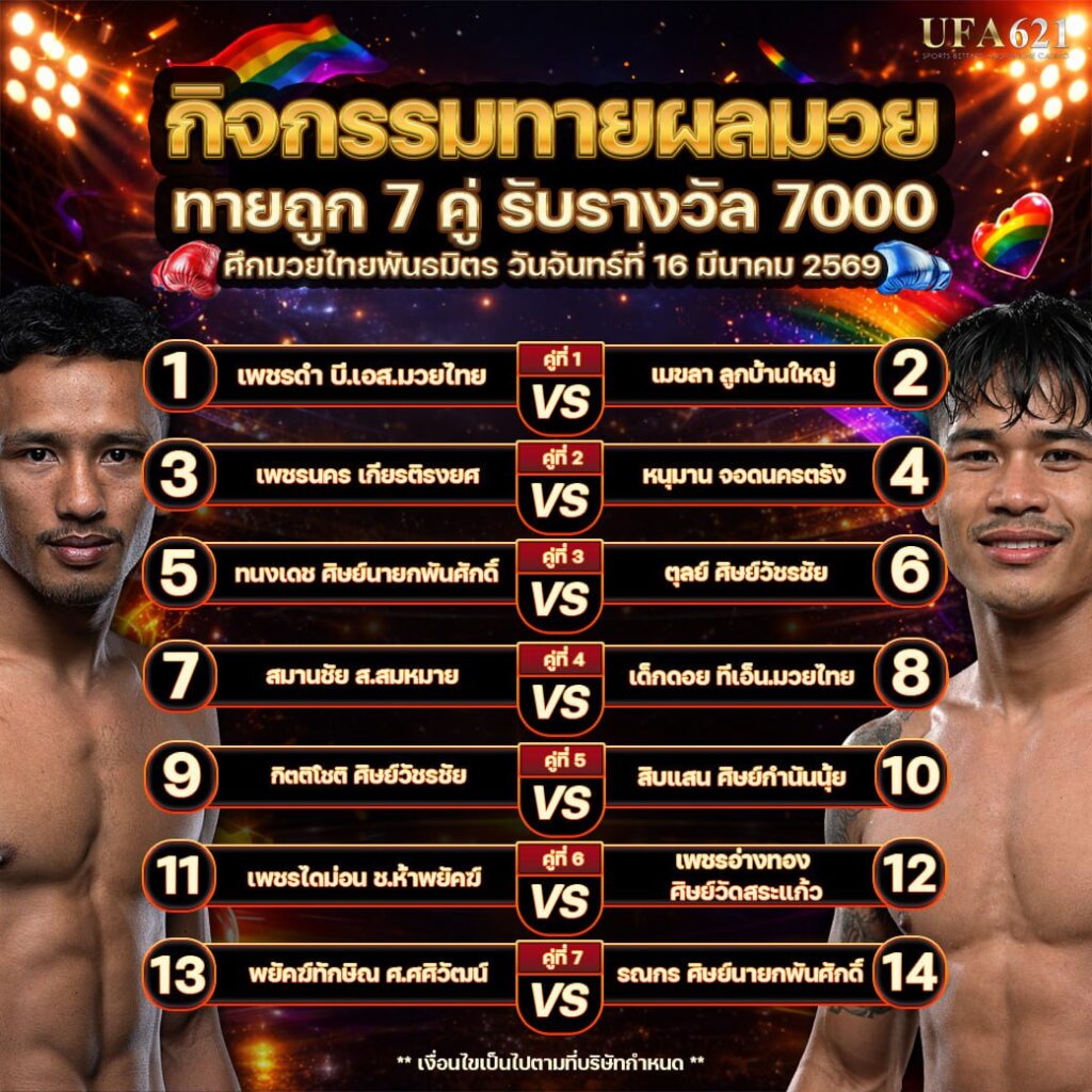 แทงมวยออนไลน์ UFA621